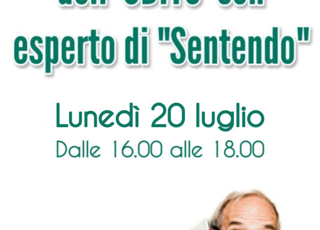 20/07 - Controllo dell'udito GRATUITO
